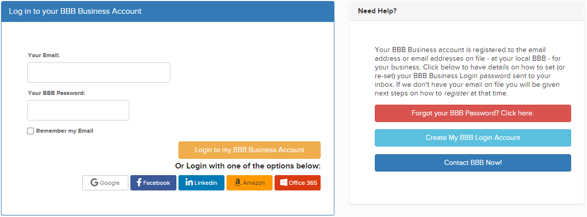 log in