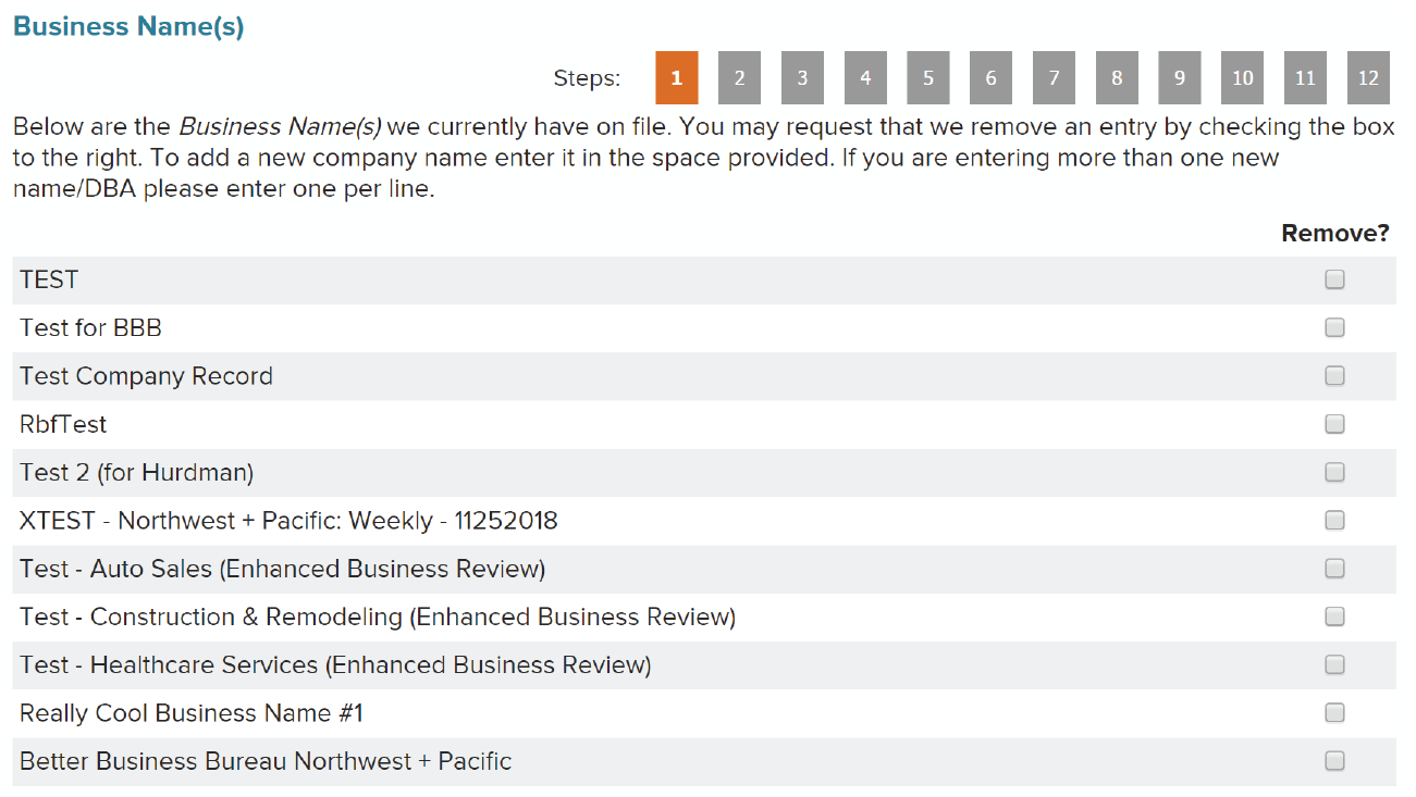 How to update your BBB profile